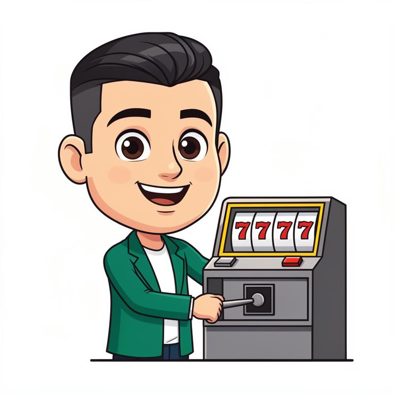 Casinody vid en slot-maskin